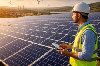 A geração de energia solar em larga escala envolve planejamento técnico e integração à rede elétrica, afirma Matheus Vinicius Voigt.