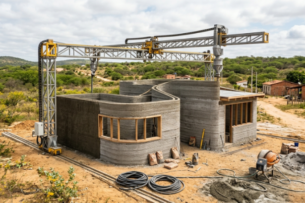 Casas impressas em 3D avançam no mundo e já têm financiamento liberado no Brasil