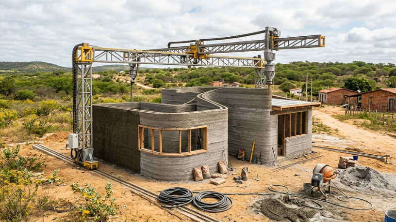 Casas impressas em 3D avançam no mundo e já têm financiamento liberado no Brasil